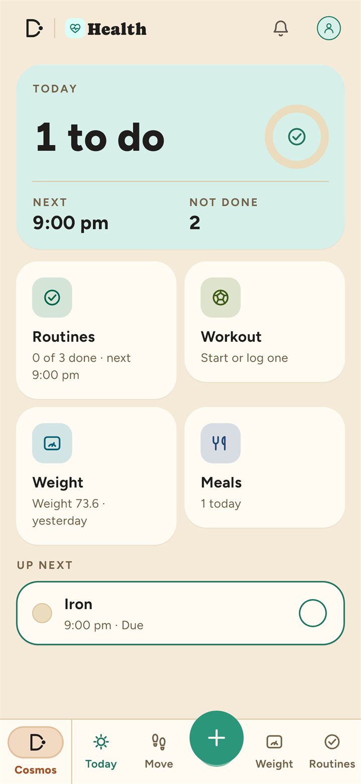 Health today: what is next, your routines, workout, weight and meals