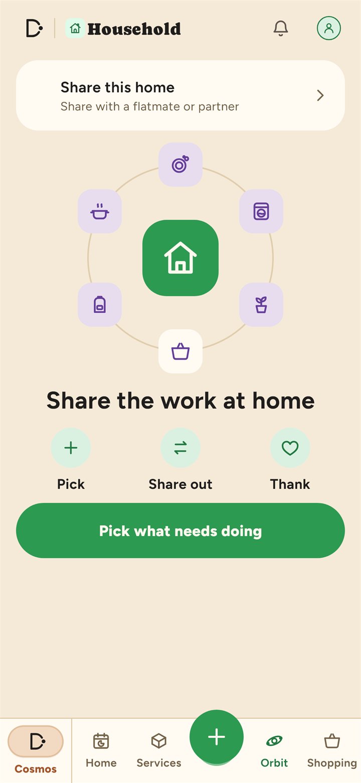 Orbit: share the work at home, pick a job, share it out, and say thanks
